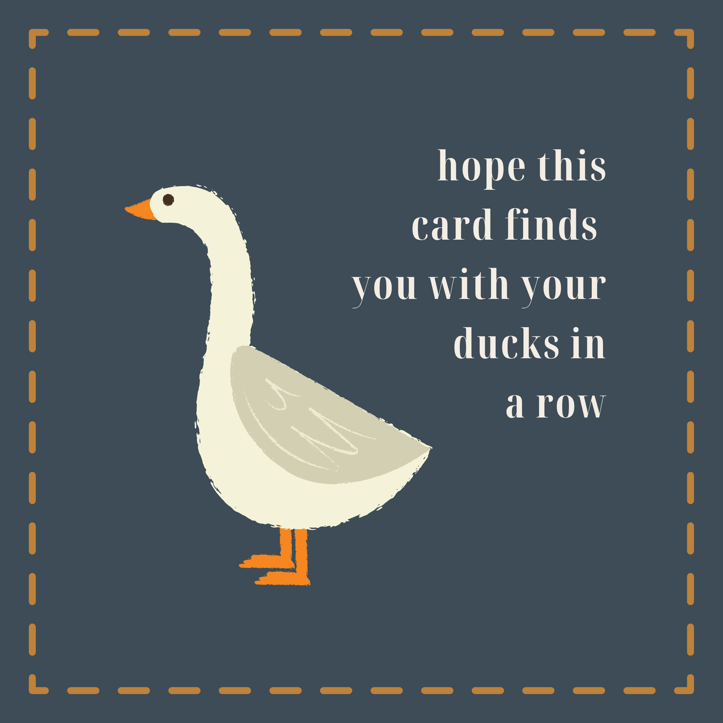 Ducks in a Row | Greeting Card