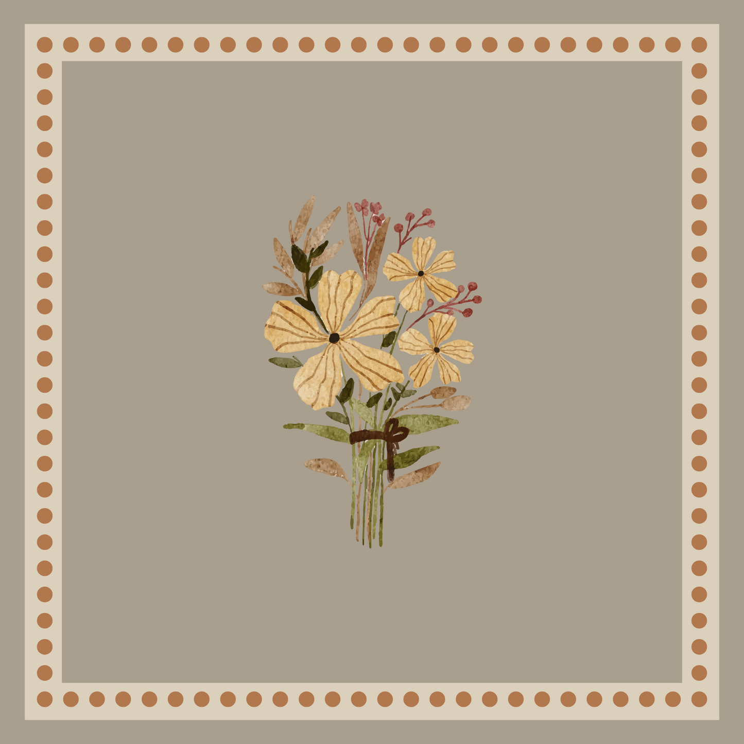 Bouquet Fall Greeting Card | Aru Paper Co