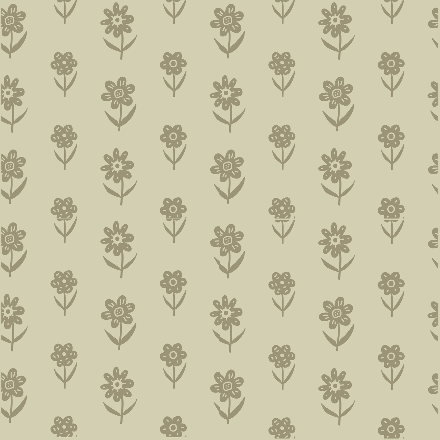 Green Floral | Greeting Card