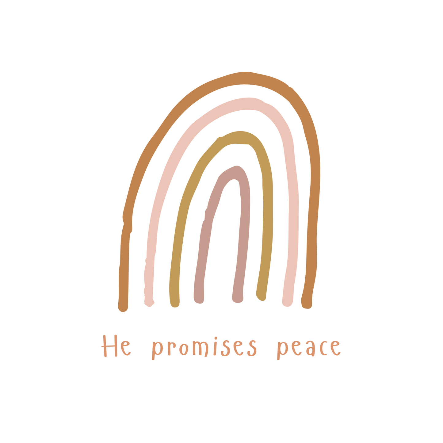 He Promises Peace - Encouragement Card