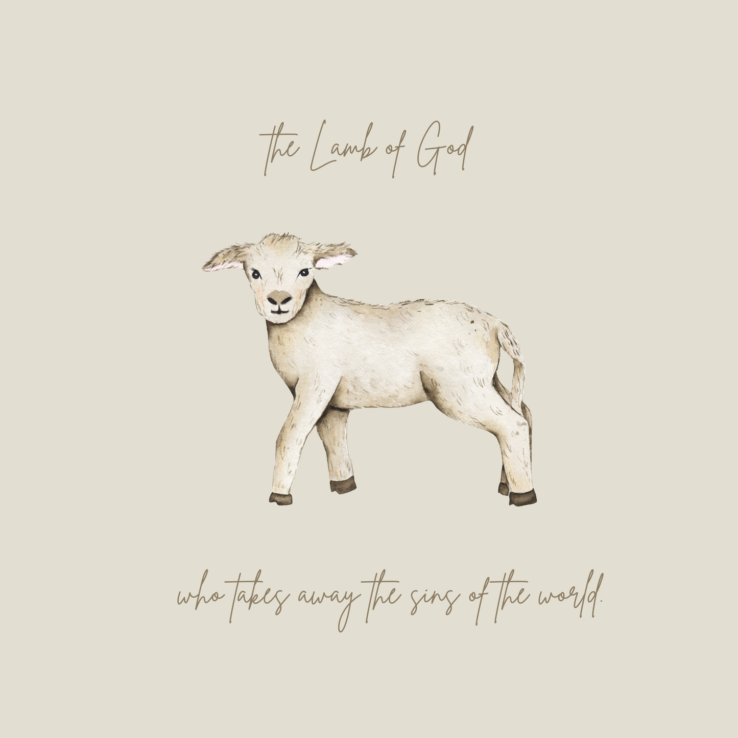 The Lamb of God - Easter Card