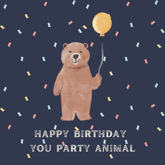 Party Animal - Birthday Card