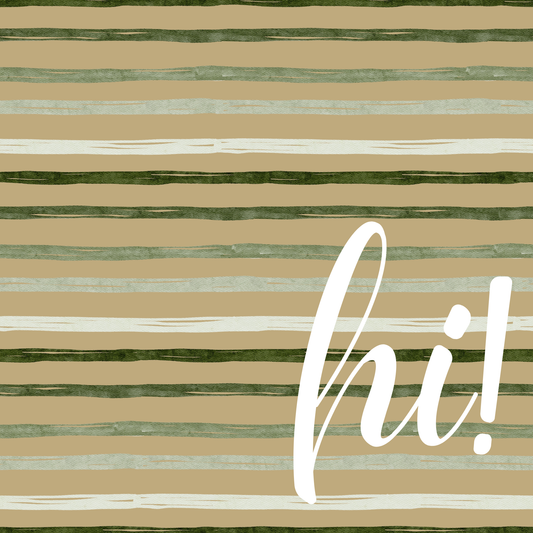 hi! - Greeting Card