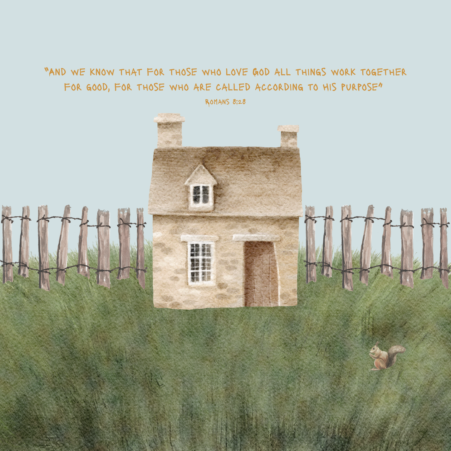 Romans 8:28 | Christian Greeting Card